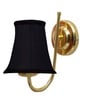 Premium Gold Wall Light with Black Cotton Shade  Decor