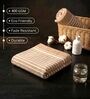 Beige And White 100% Cotton 400 Gsm Hand Towels Pack Of 4