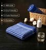 Blue 100% Cotton 400 Gsm Hand Towels Pack Of 4