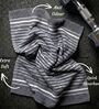 Grey Grey 100% Cotton 400 Gsm Hand Towels Pack Of 4