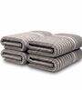 Grey Grey 100% Cotton 400 Gsm Hand Towels Pack Of 4