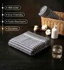 Grey Grey 100% Cotton 400 Gsm Hand Towels Pack Of 4