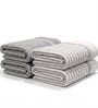 Grey And White Grey 100% Cotton 400 Gsm Hand Towels Pack Of 4