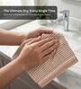 Beige, Blue, Sea Green, Grey 100% Cotton 400 Gsm Hand Towels Pack Of 8