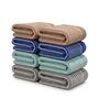 Beige, Blue, Sea Green, Grey 100% Cotton 400 Gsm Hand Towels Pack Of 8