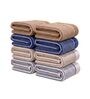 Beige, Blue And White 100% Cotton 400 Gsm Hand Towels Pack Of 8