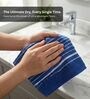 Blue & Sea Green 100% Cotton 400 Gsm Hand Towels Pack Of 8