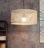 Premium Handmade Rattan Cane Pendant Hanging Light (Beige)