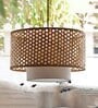Premium Handmade Rattan Cane Pendant Hanging Light (Black & Beige)