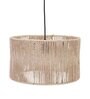 Premium Handwoven Raffia Rattan Cane Pendant Hanging Light (Beige)
