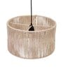 Premium Handwoven Raffia Rattan Cane Pendant Hanging Light (Beige)