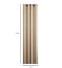 Brown Striped Silk 7 Ft Light Filtering Eyelet Door Curtain
