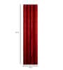 Premium Jacquard Satin Finish Fabric Maroon Color Eyelet Curtain Window Curtain 46 X 62 Inches