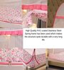 Premium King Size Bed Polyester Mosquito Net In Pink