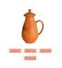 Premium Large Terracotta Jug for Water and Drinks