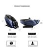 Premium Leather Massage Chair In Dark Blue Colour