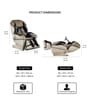 Premium Leather Massage Chair Smoke In Beige Colour