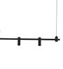 Premium Linear Black Pendant Light   30W | Adjustable Hanging | 4ft Length