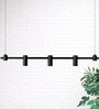 Premium Linear Black Pendant Light   30W | Adjustable Hanging | 4ft Length