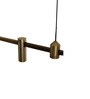 Premium Linear Brass Pendant Light   30W | Adjustable Hanging | 4ft Length