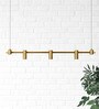 Premium Linear Brass Pendant Light   30W | Adjustable Hanging | 4ft Length