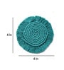 Premium Macrame Teal Blue (Set of 2) Cotton Coaster