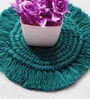 Premium Macrame Teal Blue (Set of 2) Cotton Coaster