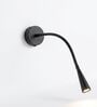 Premium Matte Black LED Wall Light with Flexible Gooseneck Arm