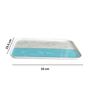 Premium Melamine Serving Tray (Light Blue)