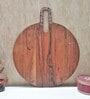 Premium Natural Brown  Handpainted  Wood  Chopping Board