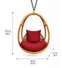 Premium Natural Rattan 1 Seater Hanging Swing Jhoola Premium Natural Rattan 1 Seater Hanging Swing Jhoola