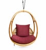 Premium Natural Rattan 1 Seater Hanging Swing Jhoola Premium Natural Rattan 1 Seater Hanging Swing Jhoola
