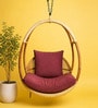 Premium Natural Rattan 1 Seater Hanging Swing Jhoola Premium Natural Rattan 1 Seater Hanging Swing Jhoola