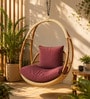 Premium Natural Rattan 1 Seater Hanging Swing Jhoola Premium Natural Rattan 1 Seater Hanging Swing Jhoola
