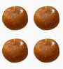 Set Of 4 Brown Wax Peda Candles