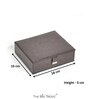 Grey Premium Portable Jewellery Storage Box