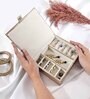 Rose Gold Premium Portable Jewellery Storage Box