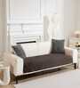 Chocolate Rabbit Fur 5 Seater Sofa Cover Set 3+1+1