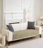 Gold Rabbit Fur 5 Seater Sofa Cover Set 3+1+1