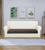 Chocolate Rabbit Fur 3 Seater Sofa Cover