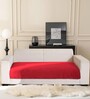 Maroon Rabbit Fur 3 Seater Sofa Cover