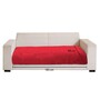 Maroon Rabbit Fur 3 Seater Sofa Cover