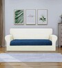 Teal Rabbit Fur 3 Seater Sofa Cover