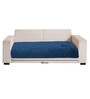 Teal Rabbit Fur 3 Seater Sofa Cover