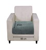 Seige Rabbit Fur 1 Seater Sofa  Cover Pack of 2