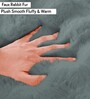 Seige Rabbit Fur 1 Seater Sofa  Cover Pack of 2