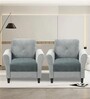 Seige Rabbit Fur 1 Seater Sofa  Cover Pack of 2
