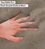 Taupe Rabbit Fur 1 Seater Sofa  Cover Pack of 2