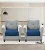Teal Rabbit Fur 1 Seater Sofa  Cover Pack of 2