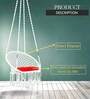 Premium Round Shape Fabric Swing in White & RedColour Premium Round Shape Fabric Swing in White & RedColour